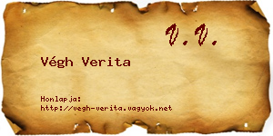 Végh Verita névjegykártya